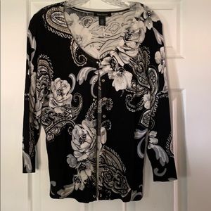 Fabulous Beaded Flower Cardigan